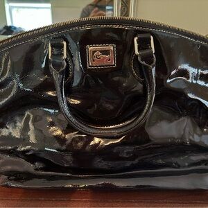 Dooney and Burke Black Patent Leather Women's Bag
